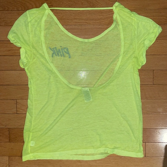 Pink by Victoria’s Secret Low-Back Sheer T-Shirt - Picture 4 of 12